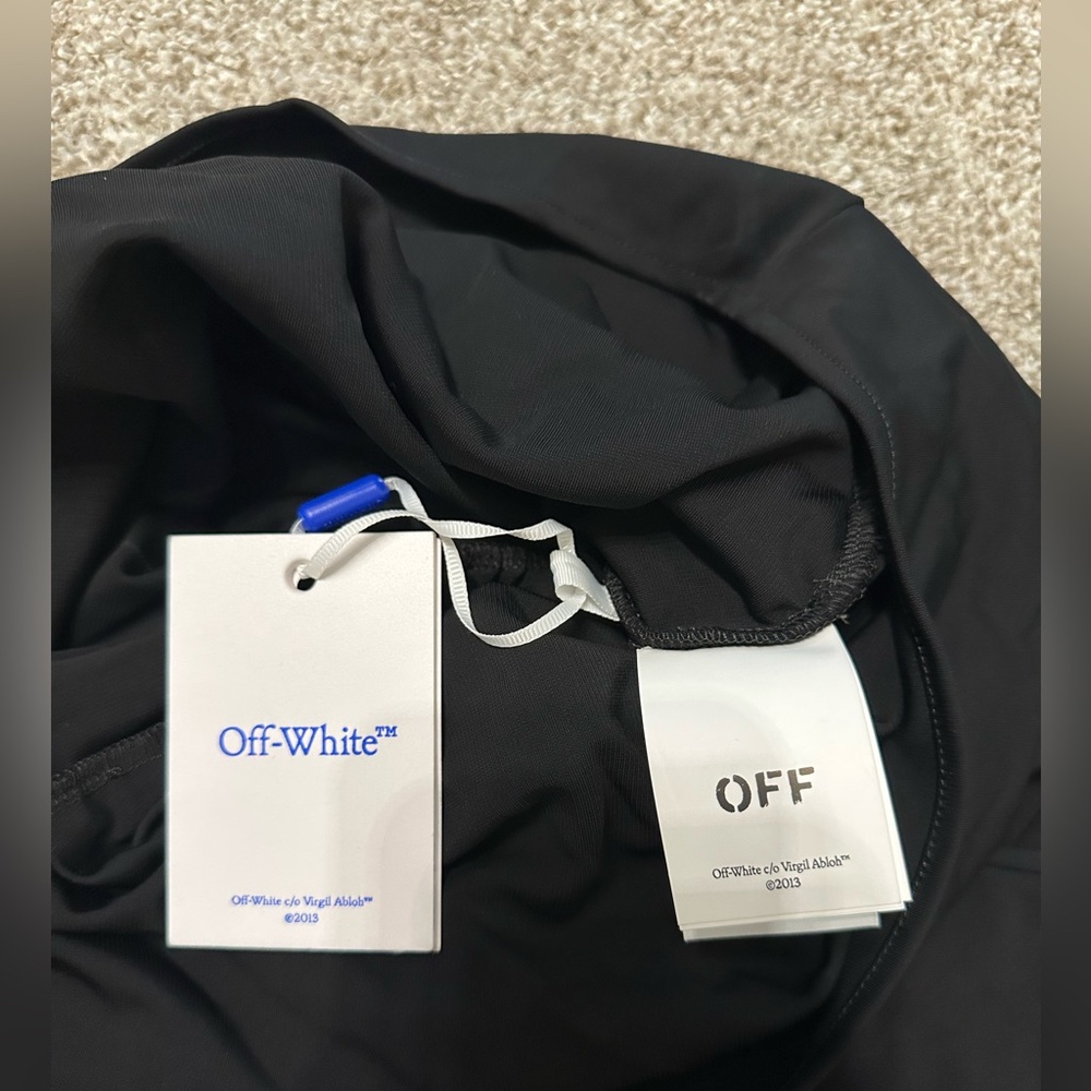 Off white black dress